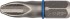 Биты ЗУБР "ЭКСПЕРТ" торсионные кованые, обточенные, хромомолибденовая сталь, тип хвостовика C 1/4", PH3, 25мм, 2шт  ,  ( 26011-3-25-2 )