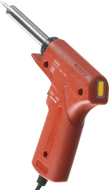 Паяльник ЗУБР "МАСТЕР", 2 уровня мощности, пистолетная рукоятка, 30 - 70 Вт,  ( 55404 ) Паяльник ЗУБР "МАСТЕР", 2 уровня мощности, пистолетная рукоятка, 30 - 70 Вт,  ( 55404 )