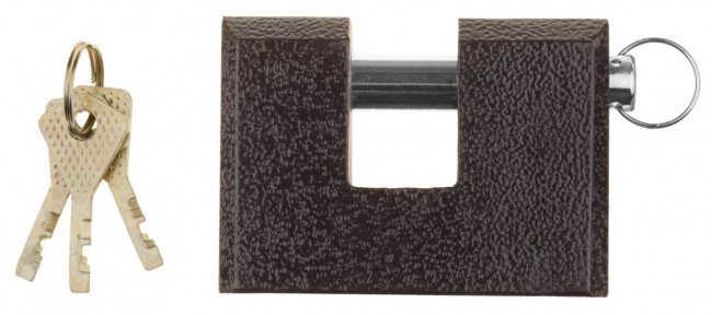 Замок навесной ЗУБР "МАСТЕР" усиленный, дисковый механизм секрета, ключ 7 PIN, дужка d-14мм, 90мм  ,  ( 3720-3_z01 )