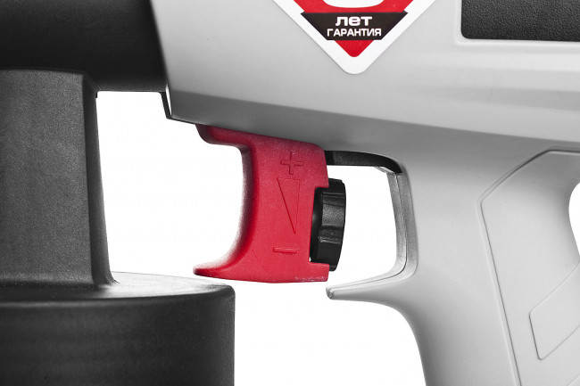 Краскопульт (краскораспылитель) электрич, ЗУБР КПЭ-500, HVLP, 0.8л, краскоперенос 0-800мл/мин,вязкость краски 100 DIN/сек, сопло 2.6мм, 500Вт,  ( КПЭ-500 )