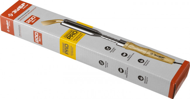 Паяльник, ЗУБР "МАСТЕР" 55303-200, с выключателем, деревянной рукояткой и долговечным жалом, 200Вт, клин,  ( 55303-200 ) Паяльник, ЗУБР "МАСТЕР" 55303-200, с выключателем, деревянной рукояткой и долговечным жалом, 200Вт, клин,  ( 55303-200 )