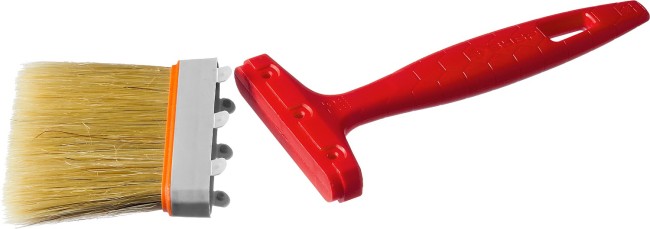 Кисть плоская ЗУБР"УНИВЕРСАЛ-СТАНДАРТ", натуральная щетина, пластмассовая ручка, 3"/75мм,  ( 01015-075 )