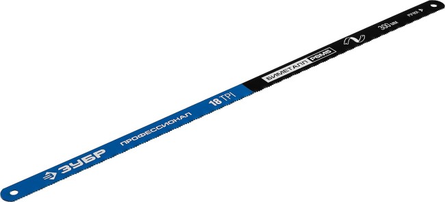 Полотно ЗУБР "ПРОФЕССИОНАЛ" по металлу, биметаллическое 18TPI, шаг 1,4мм, 300мм, 50шт,  ( 15855-18-50 )