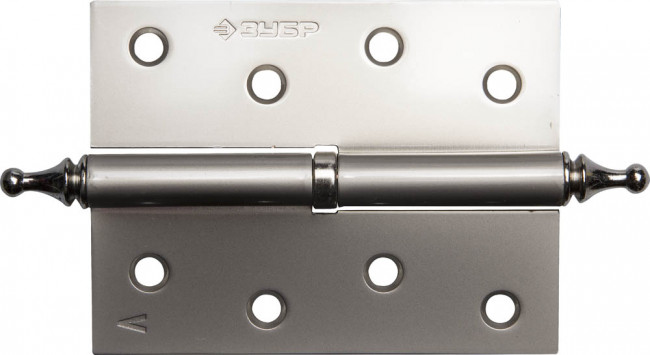 Петля дверная разъемная ЗУБР "ЭКСПЕРТ", 1 подшипник, цвет мат. никель (PN), левая, с крепежом, 100х75х2,5мм,2шт ,  ( 37605-100-4L )