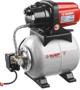 Насосная станция автоматическая, ЗУБР ЗНАС-800-Ч, кожух насоса из чугуна, 55 л/мин, 800 Вт, напор 40 м, бак 20 л,  ( ЗНАС-800-Ч )