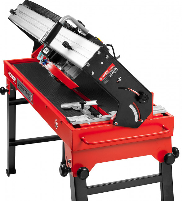 Электроплиткорез ЗУБР "МАСТЕР", длина реза 920 мм, диск 200 мм, глубина реза 90°-32мм/45°-28мм, стол 960x400 мм, 1000Вт,  ( ЭП-200-1000С )