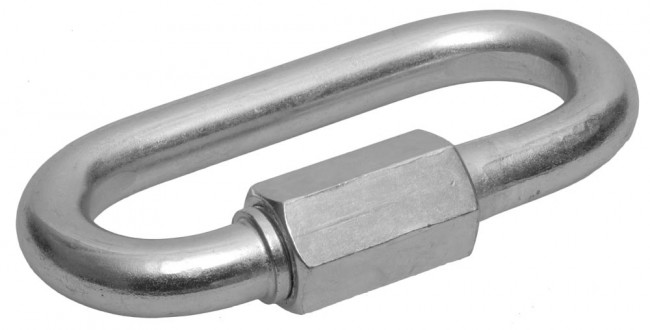 Карабин винтовой с муфтой, 6мм, 30 шт, оцинкованный, ЗУБР,  ( 4-304535-06 )