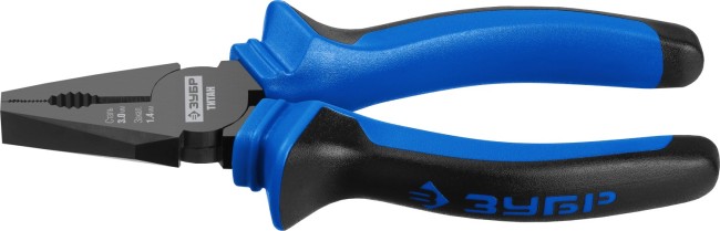 Плоскогубцы комбинированные "ТИТАН", маслобензостойкая рукоятка, покрытие оксидированное с полировкой, 140мм, ЗУБР Профессионал,  ( 22015-1-14 )