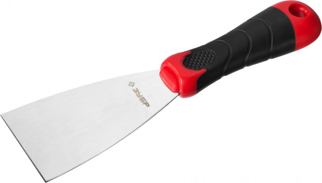 Шпатель ЗУБР "МАСТЕР", профилированное нержавеющее полотно, 2к ручка, 60мм,  ( 10072-06 )