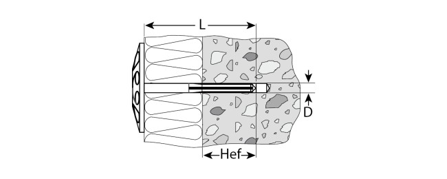 Дюбель для изоляционных материалов полипропиленовый, нейлоновый стержень, 10 x 180 мм, 200 шт, ЗУБР,  ( 4-301505-10-180 )