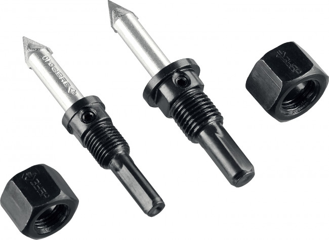 Набор коронок-чашек ЗУБР "ПРОФЕССИОНАЛ" c карбид-вольфрамовым нанесением, 6 коронок-чашек O 22, 28, 35, 44, 68, 73 мм, 2 державки со сверлами, ключ,  ( 33360-H6_z01 )