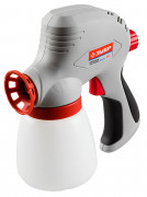 Краскопульт (краскораспылитель) электрический, ЗУБР ЗКПЭ-120, краскоперенос 300 мл/мин, вязкость краски 60 DIN, 0.8л, 120Вт,  ( ЗКПЭ-120 )