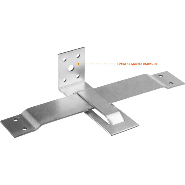 Скользящая опора для стропил СОС-2.0, пластина 40x250(190) x 2мм, ЗУБР, ( 310166-190 ) Скользящая опора для стропил СОС-2.0, пластина 40x250(190) x 2мм, ЗУБР, ( 310166-190 )