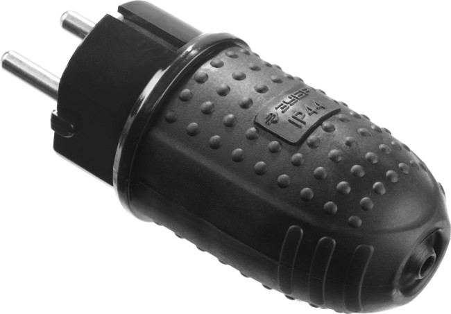 Вилка ЗУБР "ПРОФЕССИОНАЛ" электрическая обрезиненная, 16А/250В, IP44, черная,  ( 55116-B ) Вилка ЗУБР "ПРОФЕССИОНАЛ" электрическая обрезиненная, 16А/250В, IP44, черная,  ( 55116-B )