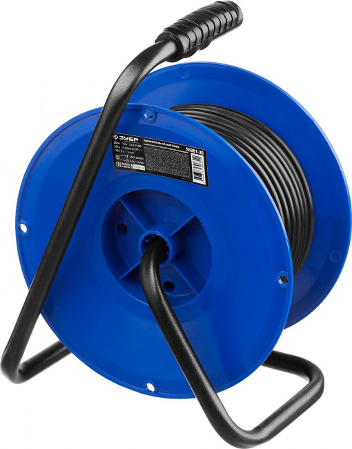 Удлинитель на катушке ПВС 315, 30 м, 3500 Вт, 4 гнезда, IP44, ПВС 3х1,5 кв мм, ЗУБР Профессионал,  ( 55081-30 )