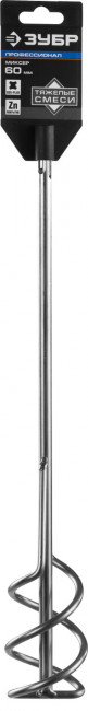 Миксер ЗУБР "ПРОФЕССИОНАЛ" для песчано-гравийных смесей, SDS+ хвостовик, оцинкованный, на подвеске, 60x400мм,  ( 06037-06-40 )