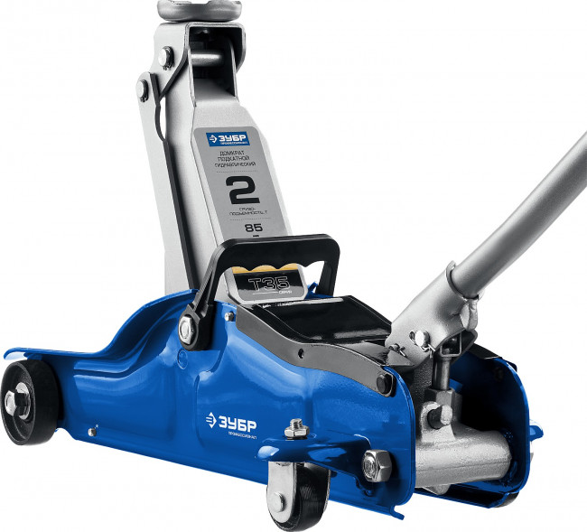 Домкрат гидравлический подкатной T35, 2т, 85-330мм, ЗУБР Профессионал 43056-2,  ( 43056-2 )