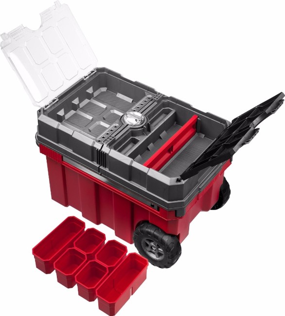 Ящик-тележка для инструмента "МЕГА БОКС" пластиковый, 24", ЗУБР Профессионал,  ( 38133-24 )