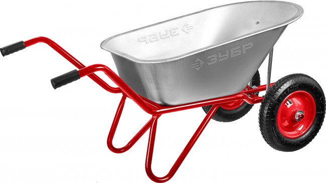 ЗУБР Т-21 тачка садово-строительная двухколесная, 90 л / 180 кг, пневматические колеса, ( 39952 ) ЗУБР Т-21 тачка садово-строительная двухколесная, 90 л / 180 кг, пневматические колеса, ( 39952 )