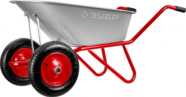 ЗУБР Т-21 тачка садово-строительная двухколесная, 90 л / 180 кг, пневматические колеса, ( 39952 ) ЗУБР Т-21 тачка садово-строительная двухколесная, 90 л / 180 кг, пневматические колеса, ( 39952 )