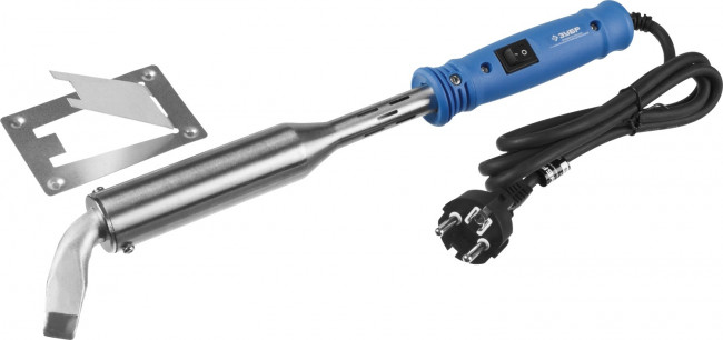 Паяльник ЗУБР "ПРОФЕССИОНАЛ", с выключателем, пластмассовой рукояткой и долговечным жалом, 300Вт, клин,  ( 55301-300 ) Паяльник ЗУБР "ПРОФЕССИОНАЛ", с выключателем, пластмассовой рукояткой и долговечным жалом, 300Вт, клин,  ( 55301-300 )