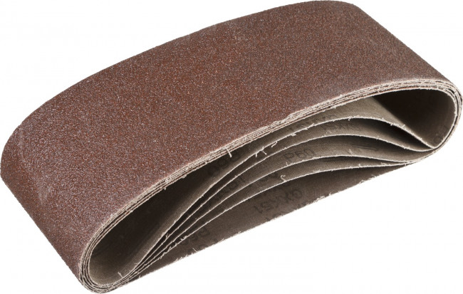 Лента шлифовальная бесконечная ЗУБР "СТАНДАРТ" на тканевой основе, для ЛШМ, P60, 100х610мм, 5 шт,  ( 35343-060 )