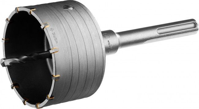 Коронка по бетону ЗУБР "ПРОФЕССИОНАЛ" с державкой SDS-Max, 100 мм,  ( 2918-100 )