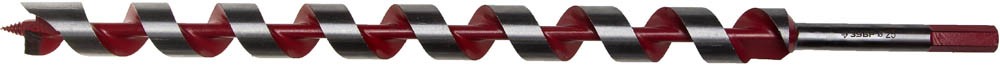 Сверло по дереву, спираль Левиса, HEX хвостовик, ЗУБР Мастер 2947-450-25, d=25х450мм,  ( 2947-450-25 )