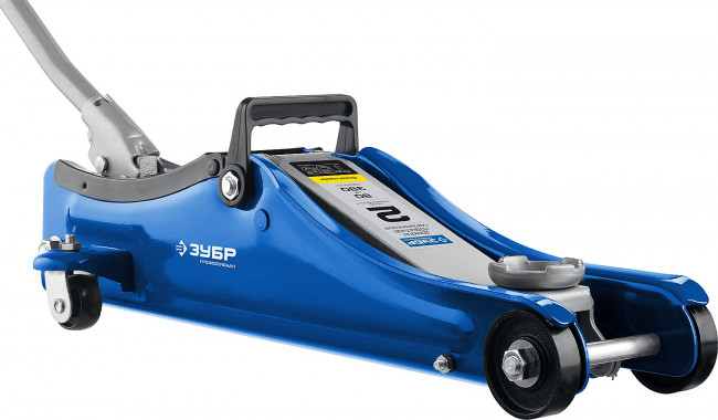 Домкрат гидравлический подкатной T55, 2т, 80-380мм, ЗУБР Профессионал 43058-2,  ( 43058-2 )