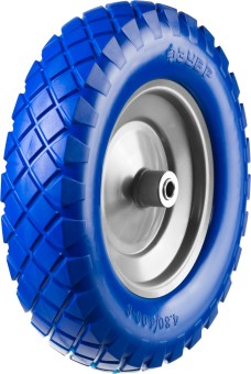 Колесо ЗУБР "ПРОФЕССИОНАЛ" полиуретановое, 380мм, посадочный размер 16мм,  ( 39912-2 )