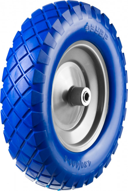 Колесо ЗУБР "ПРОФЕССИОНАЛ" полиуретановое, 380мм, посадочный размер 16мм,  ( 39912-2 )