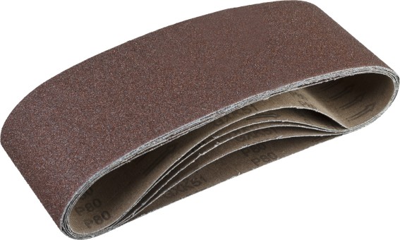 Лента шлифовальная бесконечная ЗУБР "СТАНДАРТ" на тканевой основе, для ЛШМ, P80, 100х610мм, 5 шт,  ( 35343-080 )