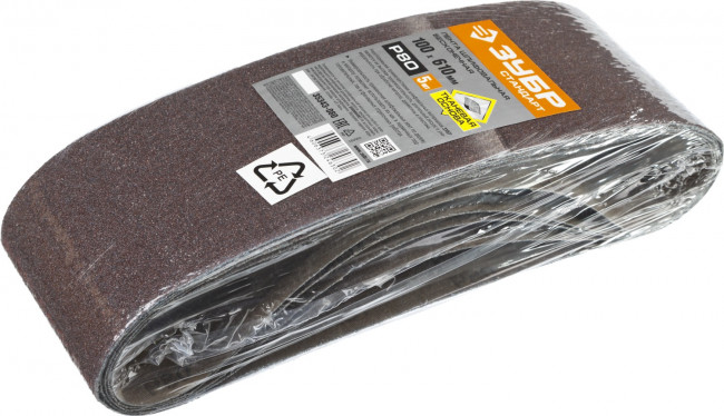 Лента шлифовальная бесконечная ЗУБР "СТАНДАРТ" на тканевой основе, для ЛШМ, P80, 100х610мм, 5 шт, ( 35343-080 ) Лента шлифовальная бесконечная ЗУБР "СТАНДАРТ" на тканевой основе, для ЛШМ, P80, 100х610мм, 5 шт, ( 35343-080 )