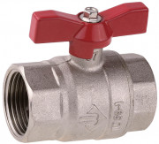 Кран ЗУБР шаровой 1" полнопроходной "мама-мама", бабочка, никелированная латунь, ( 51353-N-1 ) Кран ЗУБР шаровой 1" полнопроходной "мама-мама", бабочка, никелированная латунь, ( 51353-N-1 )