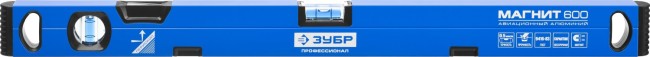Уровень ЗУБР "ПРОФЕССИОНАЛ" "МАГНИТ" с перископом, фрезерован поверхность, 2 цельные противоудар ампулы, магнитный, 600мм,  ( 34589-060 ) Уровень ЗУБР "ПРОФЕССИОНАЛ" "МАГНИТ" с перископом, фрезерован поверхность, 2 цельные противоудар ампулы, магнитный, 600мм,  ( 34589-060 )
