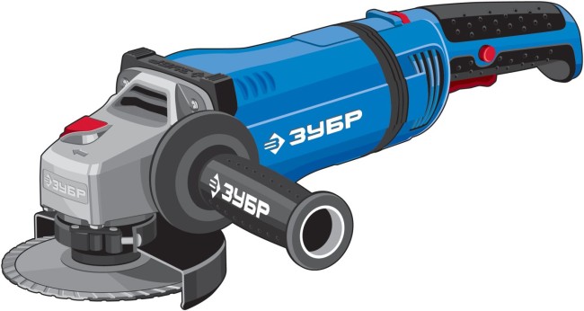 Углошлифов. машина (болгарка), ЗУБР Профессионал УШМ-П125-1400 ЭПСТ, удлин. рукоятка, конст. электрон., плав. пуск, 125мм, 3000-9500 об/мин, 1400 Вт,  ( УШМ-П125-1400 ЭПСТ )