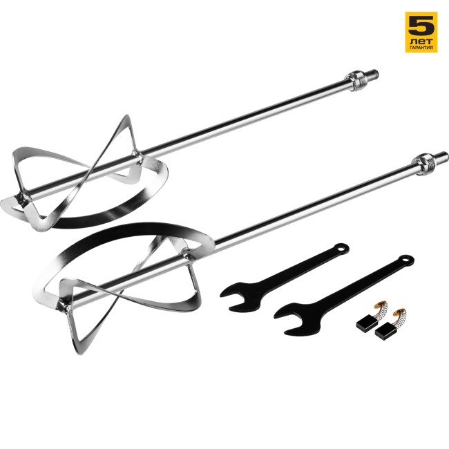 Миксер ЗУБР МРД-1400 строительный, двойной, 1400 Вт, 0-520 об/мин, перемешивание "сверху-вниз", ( МРД-1400 )