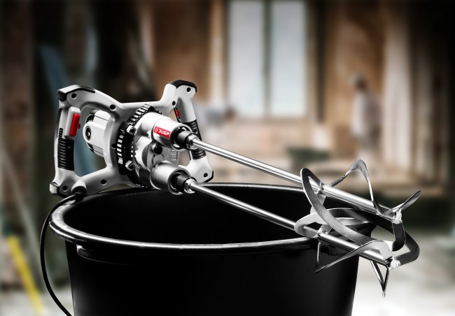 Миксер ЗУБР МРД-1400 строительный, двойной, 1400 Вт, 0-520 об/мин, перемешивание "сверху-вниз", ( МРД-1400 )