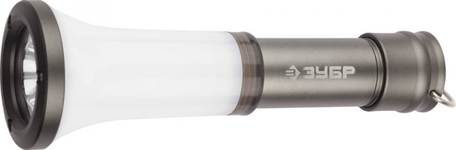 Фонарь-светильник ЗУБР "ЭКСПЕРТ" ручной, 3 Вт светодиод, алюм. корпус, металлик, 3AAA,  ( 56205 )