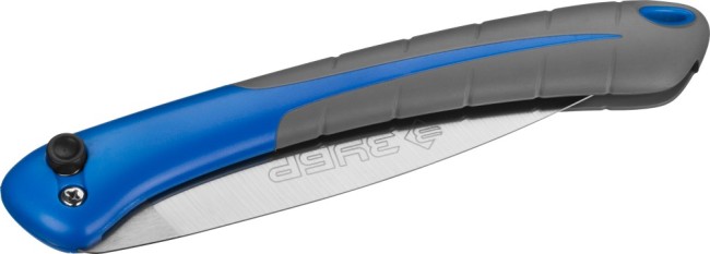 Ножовка складная (пила) ПОХОДНАЯ 9 180 мм, 9TPI, японский зуб с трехгр. заточкой, рез "на себя", компактная,точный рез сырой древесины, ЗУБР,  ( 15168-18 )