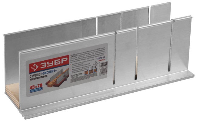 Стусло ЗУБР "ЭКСПЕРТ" высокоточное алюминиевое с фанерной подложкой, для заготовок до 45х70мм,  ( 15378-80 )