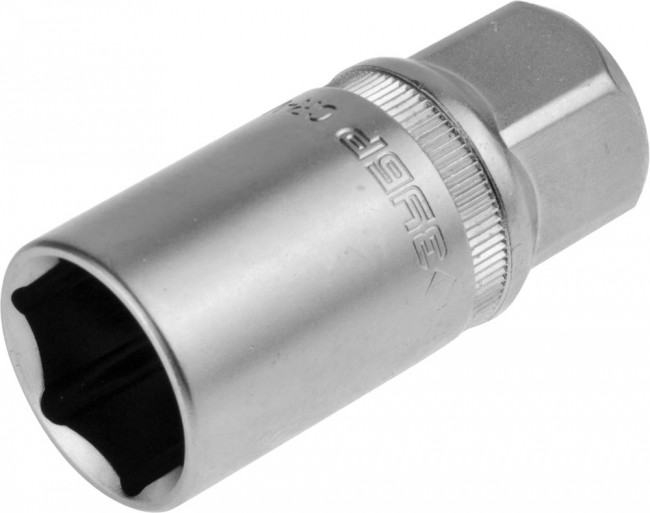 Торцовая головка ЗУБР "МАСТЕР" свечная с резиновой вставкой (1/2"), Cr-V, FLANK, хроматированное покрытие, 21мм , ( 27728-21 ) Торцовая головка ЗУБР "МАСТЕР" свечная с резиновой вставкой (1/2"), Cr-V, FLANK, хроматированное покрытие, 21мм , ( 27728-21 )