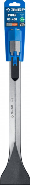 ЗУБР HEX 28,6 (Макита тип) Зубило лопаточное 80 х 400 мм, ( 29380-80-400 )