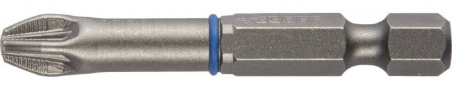 Биты ЗУБР "ЭКСПЕРТ" торсионные кованые, обточенные, хромомолибденовая сталь, тип хвостовика E 1/4", PZ3, 50мм, 2шт  ,  ( 26013-3-50-2 )