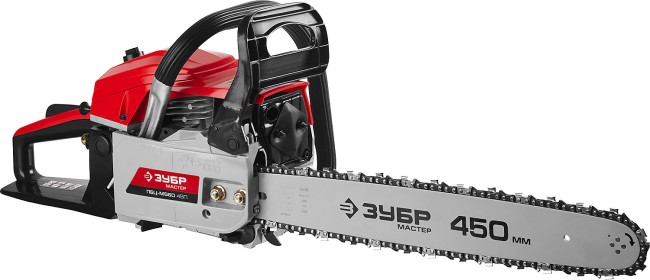 Пила цепная бензиновая, ЗУБР ПБЦ-М560 45П, хромир. цилиндр, праймер, 54,6 см3 (2,1 кВт), шина 45 см, 11500 об/мин,  ( ПБЦ-М560 45П )