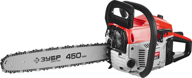Пила цепная бензиновая, ЗУБР ПБЦ-М560 45П, хромир. цилиндр, праймер, 54,6 см3 (2,1 кВт), шина 45 см, 11500 об/мин,  ( ПБЦ-М560 45П )
