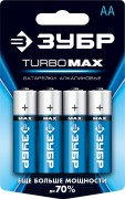 Щелочная батарейка 1.5 В, тип АА, 4 шт, ЗУБР Turbo-MAX ( 59206-4C_z01 ) Щелочная батарейка 1.5 В, тип АА, 4 шт, ЗУБР Turbo-MAX ( 59206-4C_z01 )