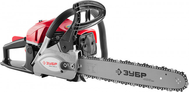 Пила цепная бензиновая, ЗУБР Профессионал ПБЦ-450 40П, хромир. цилиндр, праймер, 45 см3 (1.8 кВт), шина 400 мм, 10800 об/мин,  ( ПБЦ-450 40П )