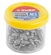 Сплав ЗУБР ВУДА (Sn12,5Pb25Cd12,5Bi50), легкоплавкий в гранулах, 50гр , ( 55458-050 ) Сплав ЗУБР ВУДА (Sn12,5Pb25Cd12,5Bi50), легкоплавкий в гранулах, 50гр , ( 55458-050 )