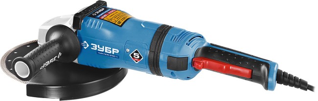 Углошлифовальная машина (болгарка), ЗУБР Профессионал УШМ-П230-2100 ПВ, антивибрационная защита, плавный пуск, 230 мм, 6000 об/мин, 2100 Вт,  ( УШМ-П230-2100 ПВ )